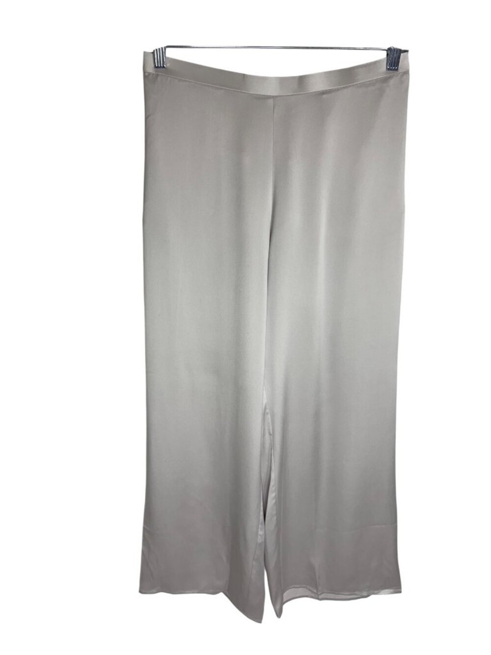 Lunya High Waist Washable Silk Pajama Pants Light Grey-sz Large - Picture 1 of 9